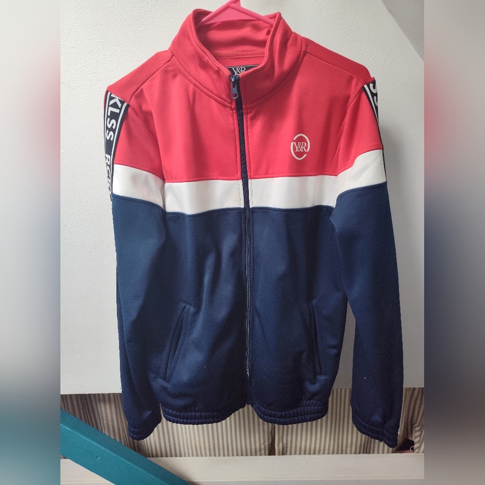 Red and Blue Track Jacket